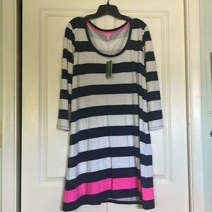 NWT Lilly Pulitzer striped Devon dress size XL